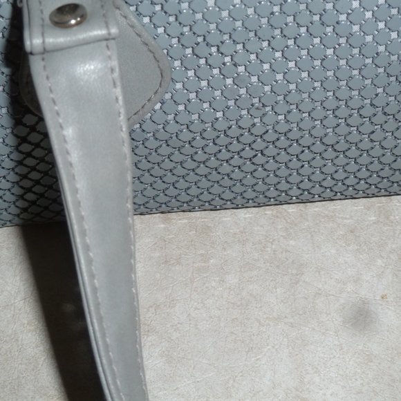 VNT Whiting Davis Leather Trim Satchel Handbag! - Picture 7 of 7